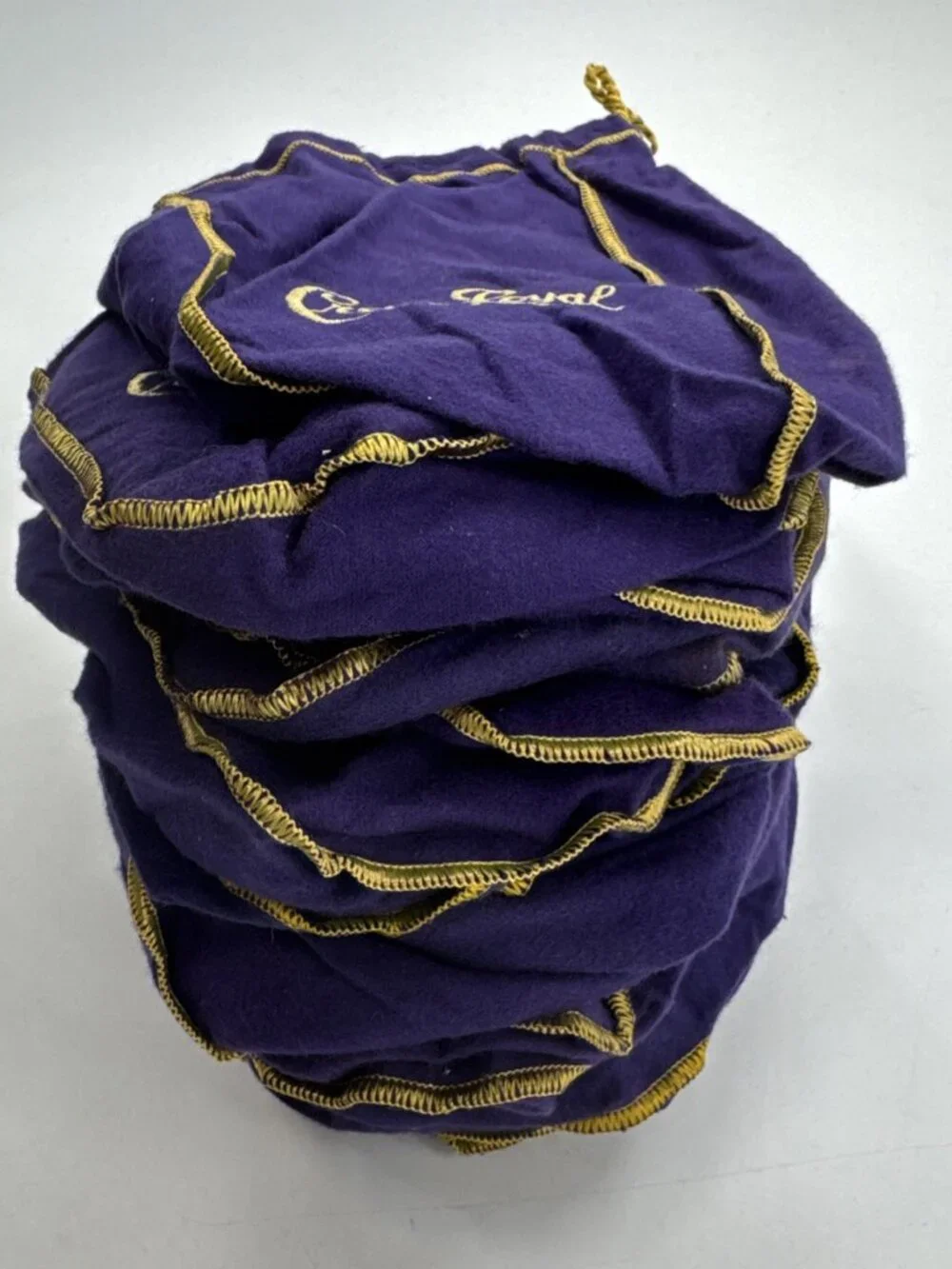 Crown Royal Bags Purple Lot of 23 Size Medium 6x9in Drawstring Unused from 2014